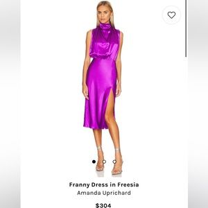 Amanda Uprichard purple dress size Small. Only worn once